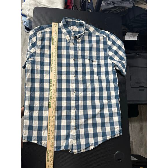 Filson Cotton Lightweight Button Up Short Sleeve Shirt Size Medium - Picture 5 of 9